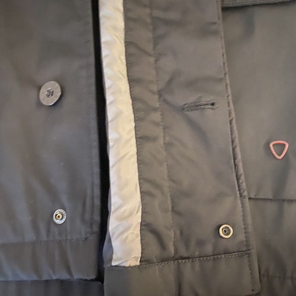 Strellson Men's Jacket Wooster Size‎ 50 Black Hidden Buttons Pockets Rain - Picture 11 of 16